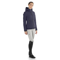 Ego7 Galy Lux gesteppte Jacke mit abnehmbarer Kapuze für Damen Eisgrau