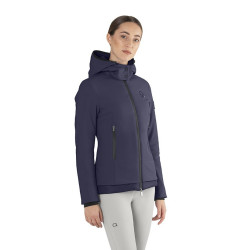 Ego7 Galy Lux gesteppte Jacke mit abnehmbarer Kapuze für Damen Marine Marineblau