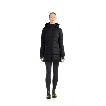 Langer, gesteppter Parka Ego7 Era mit abnehmbarer Kapuze für Damen