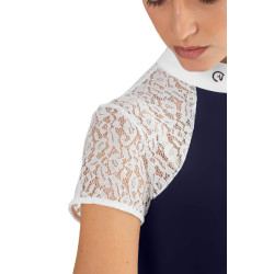 Wettkampf-Poloshirt Florentine Ego7 Langarm Damen Schwarz