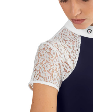 Wettkampf-Poloshirt Florentine Ego7 Langarm Damen Schwarz