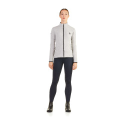 Wasserabweisender Damen‑Zip‑Sweater Ego7 Z0W Mélangegrau