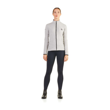 Wasserabweisender Damen‑Zip‑Sweater Ego7 Z0W Mélangegrau