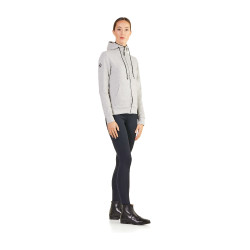 Wasserabweisender Damen-Kapuzenzipper Ego7 Z0W Mélangegrau Wasserabweisender Damen-Kapuzenzipper Ego7 Z0W Mélangegrau
