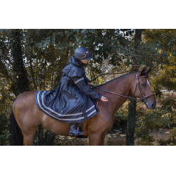 Equithème RiderCoat Regenmantel Schwarz Equithème RiderCoat Regenmantel Schwarz