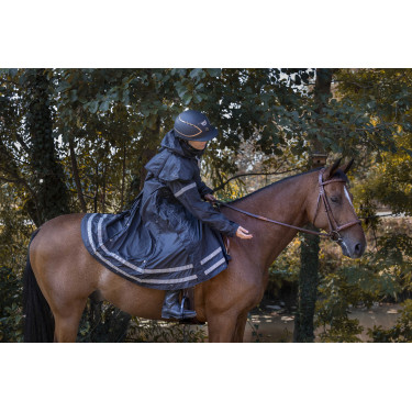 Equithème RiderCoat Regenmantel Schwarz Equithème RiderCoat Regenmantel Schwarz