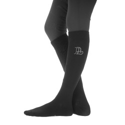 Pénélope Luxus-Strass-Socken Schwarz / Silber