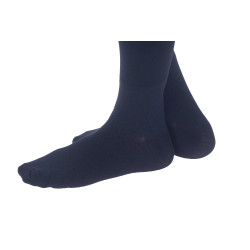 Pénélope Luxus-Strass-Socken Marine / Silber Blau