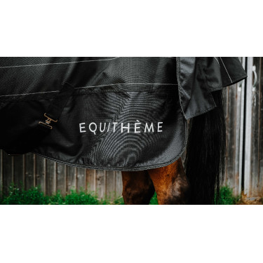 Wasserdichte Tyrex Equithème Lumin 600D Fliegendecke Schwarz Wasserdichte Tyrex Equithème Lumin 600D Fliegendecke Schwarz