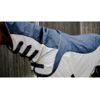 Tyrex Equithème Combofly-Fliegendecke Marine / Grau Blau Tyrex Equithème Combofly-Fliegendecke Marine / Grau Blau