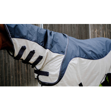 Tyrex Equithème Combofly-Fliegendecke Marine / Grau Blau Tyrex Equithème Combofly-Fliegendecke Marine / Grau Blau