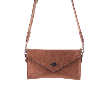 Pénélope-Handytasche New Phone Pocket Glitter Cognac / Glitzer