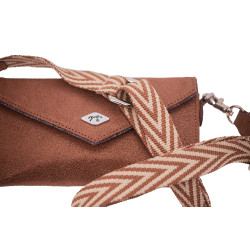 Pénélope-Handytasche New Phone Pocket Glitter Cognac / Glitzer