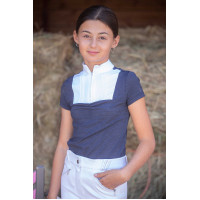 Polo Eden by Pénélope Florence Mesh Marine Marineblau