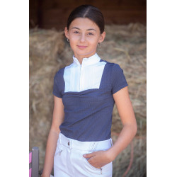 Polo Eden by Pénélope Florence Mesh Marine Marineblau