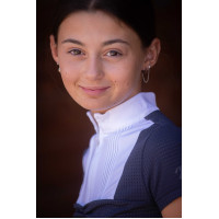 Polo Eden by Pénélope Florence Mesh Marine Marineblau