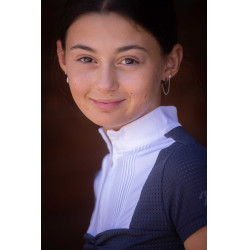 Polo Eden by Pénélope Florence Mesh Marine Marineblau