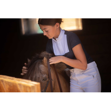 Polo Eden by Pénélope Florence Mesh Marine Marineblau