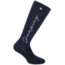 Equithème Jump Socken Marine / Silber Blau