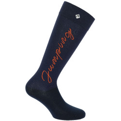 Equithème Jump Socken Marine / Orange Blau