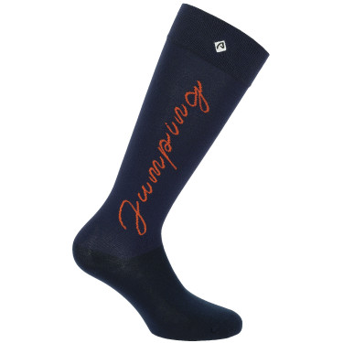 Equithème Jump Socken Marine / Orange Blau