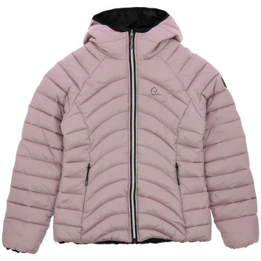 Daunenjacke Ich liebe dich Equithème Lutha Schwarz / Rosa