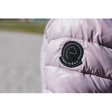 Daunenjacke Ich liebe dich Equithème Lutha Schwarz / Rosa