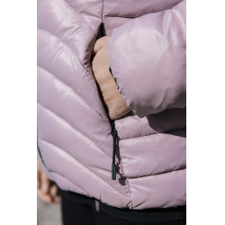 Daunenjacke Ich liebe dich Equithème Lutha Schwarz / Rosa