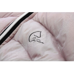 Daunenjacke Ich liebe dich Equithème Lutha Schwarz / Rosa
