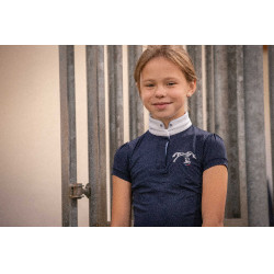 Wettkampf-Poloshirt Eden by PL Madrid Marineblau