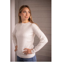 Damenpullover Pénélope Virginia Ecru Wei&szlig;