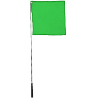 Ethologischer Stick mit Hippotonic-Flagge Grün Gr&uuml;n