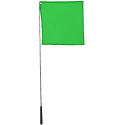 Ethologischer Stick mit Hippotonic-Flagge Grün Grün Ethologischer Stick mit Hippotonic-Flagge Grün Grün