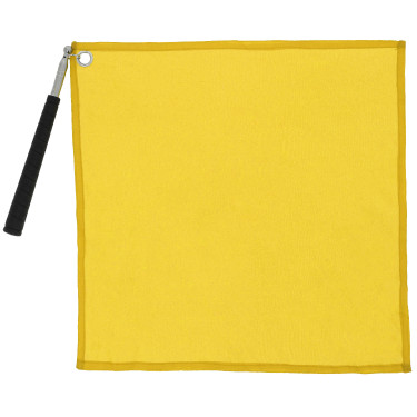 Ethologischer Stick mit Hippotonic-Flagge Gelb