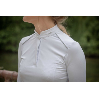 Polo Pénélope Anais langärmelig Weiß Weiß Polo Pénélope Anais langärmelig Weiß Weiß