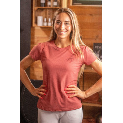 Damen-T-Shirt Pénélope Techflo Terrakotta Orange