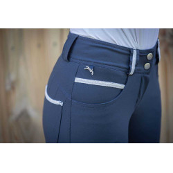 Hose Pénélope Fun Vollbesatz Marineblau