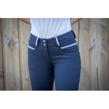 Hose Pénélope Fun Vollbesatz Marineblau