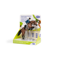 Springpferd und sein Reiter Papo