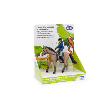 Ausrittpferd und sein Reiter Papo