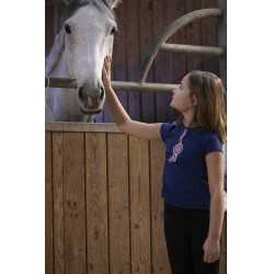 T-Shirt Equithème Janice Marineblau