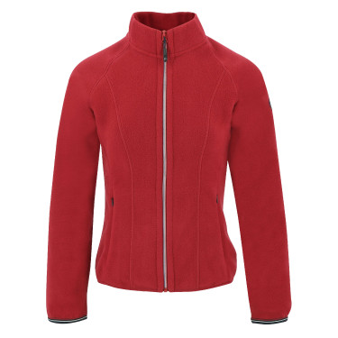 Fleecejacke Equithème Lena Kirsche Rot