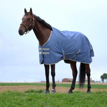 Equithème Tyrex 600D recycelte Decke Marineblau