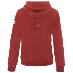 Reißverschluss-Sweatshirt Equithème Courtney Kirsche Rot