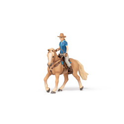 Westernpferd und seine Reiterin Papo