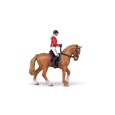 Spazierpferd und seine Reiterin Papo