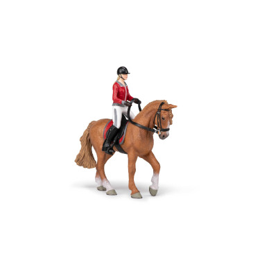 Spazierpferd und seine Reiterin Papo