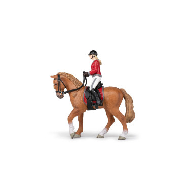 Spazierpferd und seine Reiterin Papo