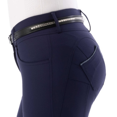 Push-up-Reithose Equithème Bella Marineblau