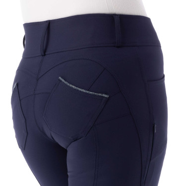 Push-up-Reithose Equithème Bella Marineblau
